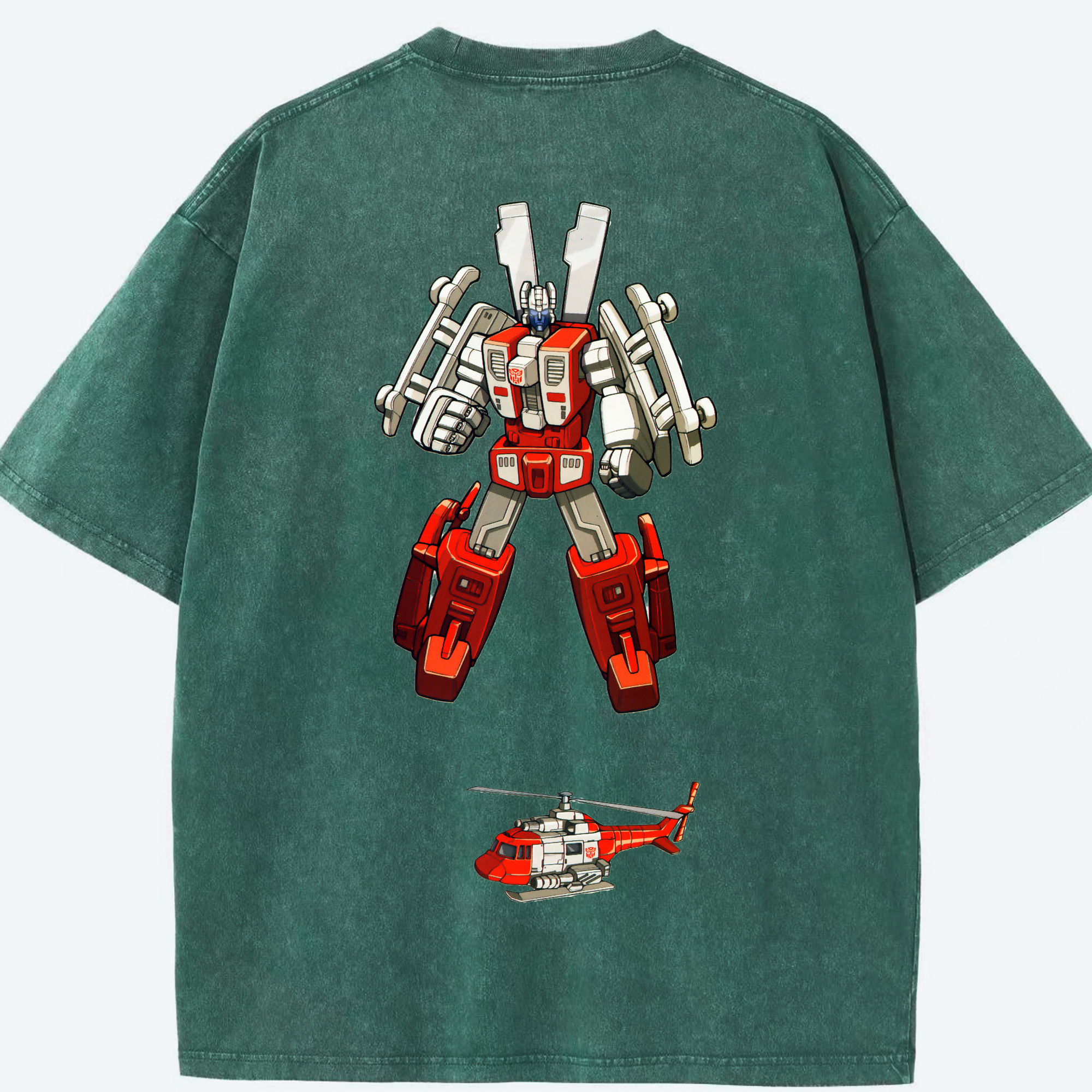 （画像用）  綿100% ヴィンテージ風 半袖Tシャツ（背面プリント）